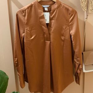 NWT | H&M Satin V-Neck Tunic | Size 0
